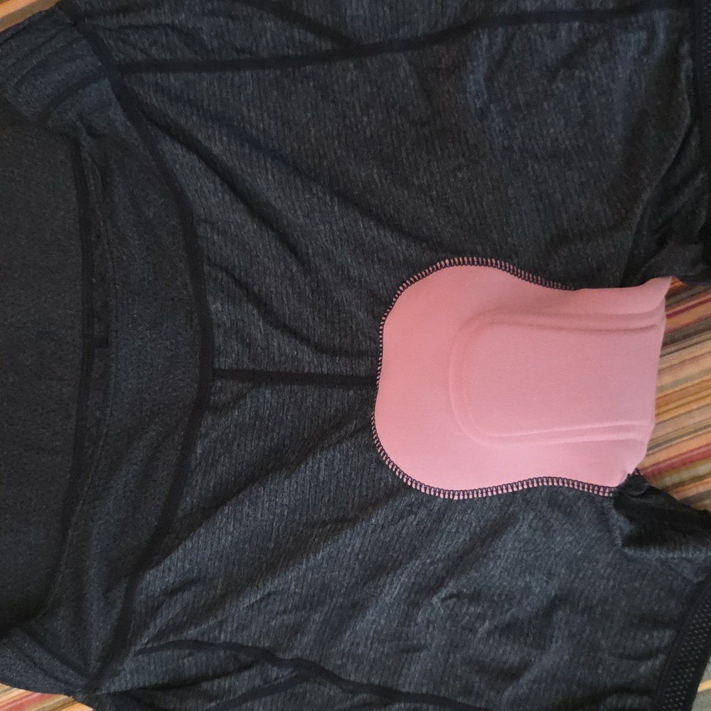Women's PADDED Black and Pink Bike Shorts